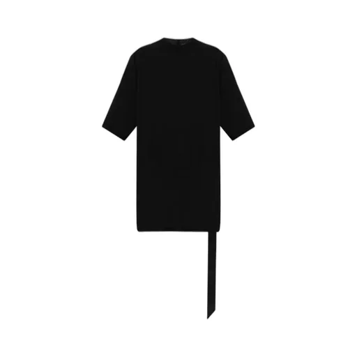 Short-Sleeve Draped-Hemline Top