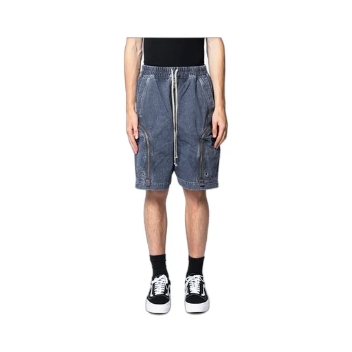 Zip-Fastened Drawstring Shorts