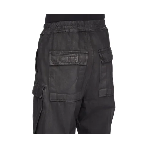 Drawstring Wide-Leg Cargo Trousers
