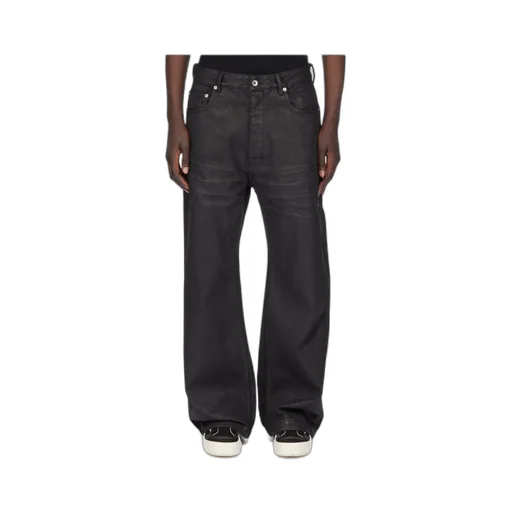 Buttoned Wide Leg Jeans