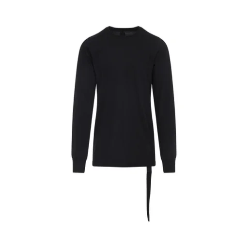 Drape-Detail Long Sleeve T-Shirt