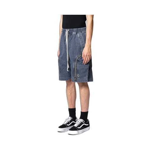 Zip-Fastened Drawstring Shorts