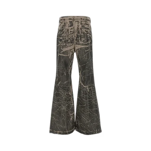 Buttoned Bootcut Jeans