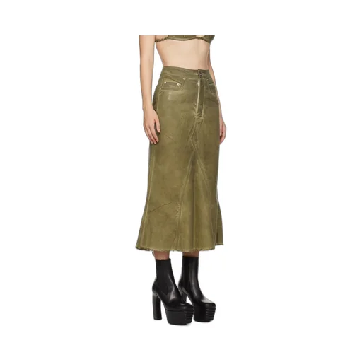 Godet Denim Skirt