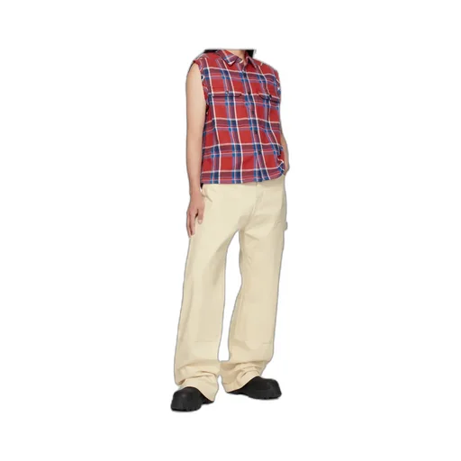 Lapel Sleeveless Shirt
