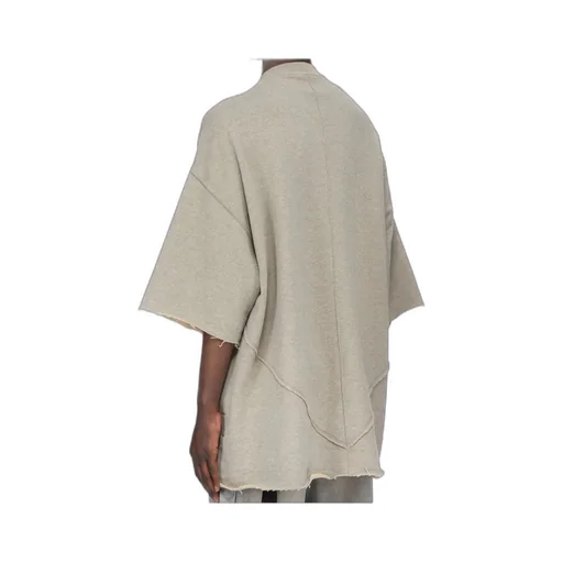 Frayed-Detail Panelled T-Shirt