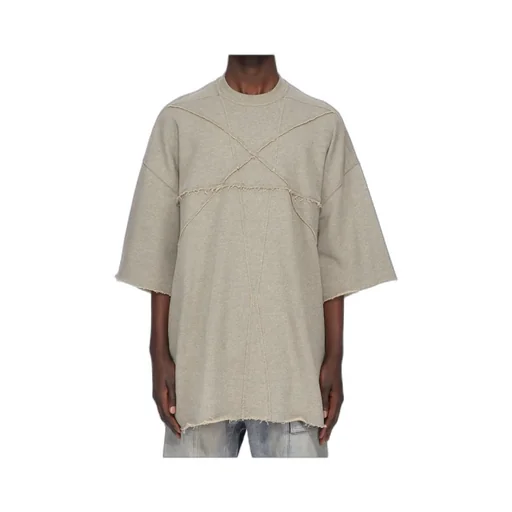 Frayed-Detail Panelled T-Shirt