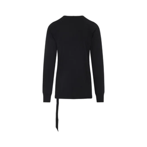Drape-Detail Long Sleeve T-Shirt