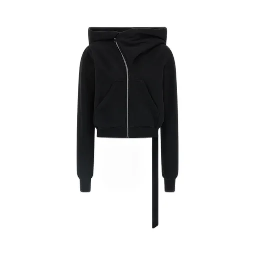 Mountiain High-Neck Zip-Front Hoodie