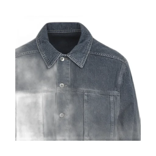 Button-Fastening Denim Jacket