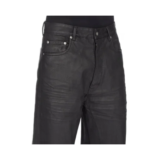 Buttoned Wide Leg Jeans