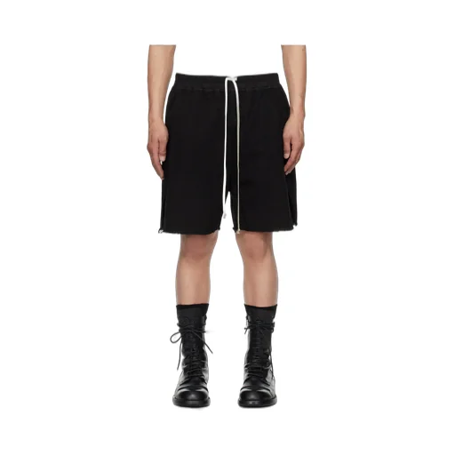 Frayed-Hem Drawstring Shorts