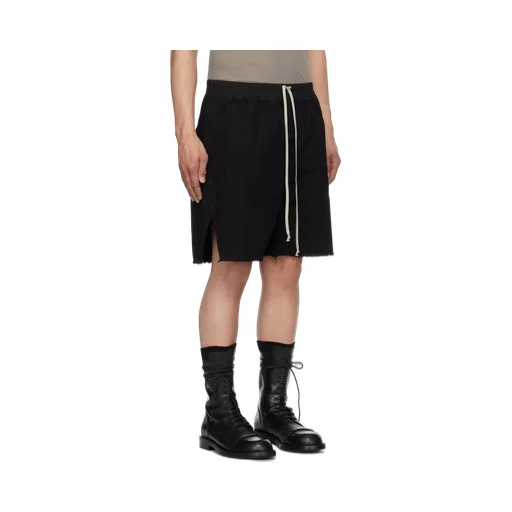 Frayed-Hem Drawstring Shorts