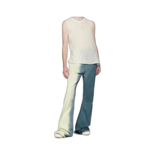 Ombre Mid-Rise Flared Jeans