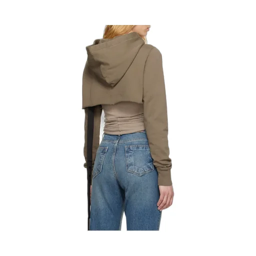 Drawstring Cropped Hoodie