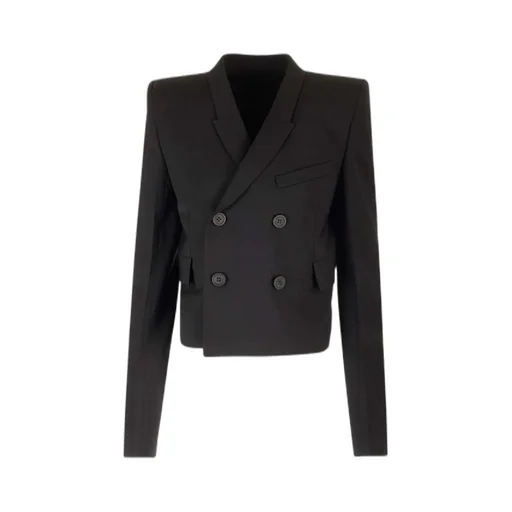 Double-Breasted Cropped Jacket