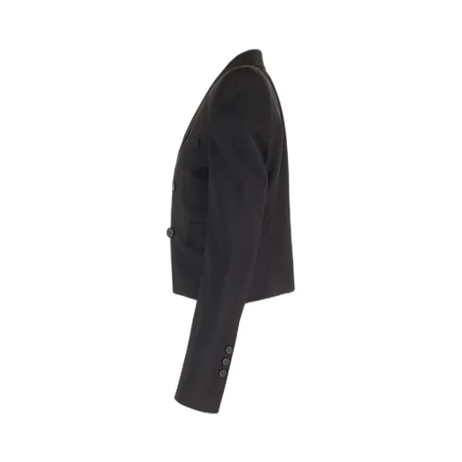 Double-Breasted Cropped Jacket