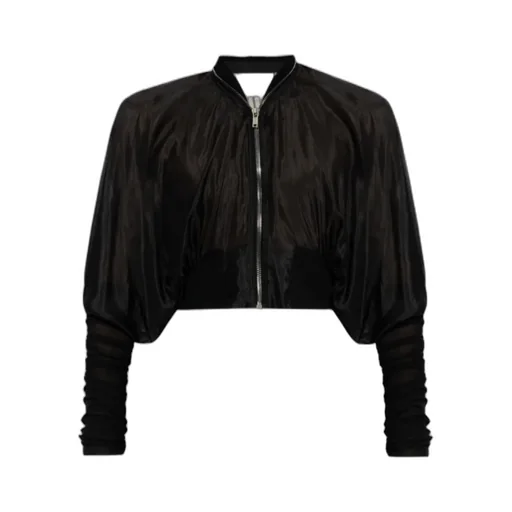 Batwing Cropped Flight Jacket