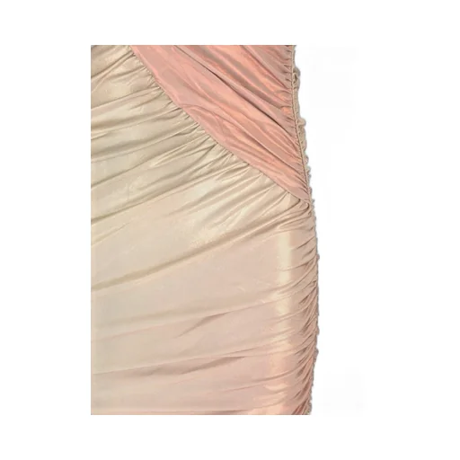 One-Shoulder Draped Midi Dress