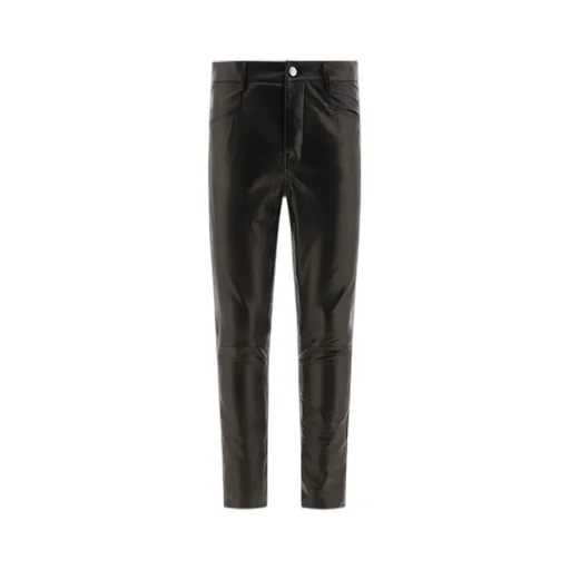 Tyrone Straight-Leg Leather Trousers