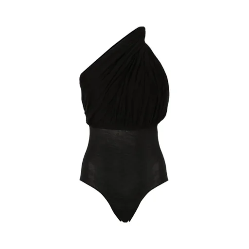 One-Shoulder Draped Bodysuit