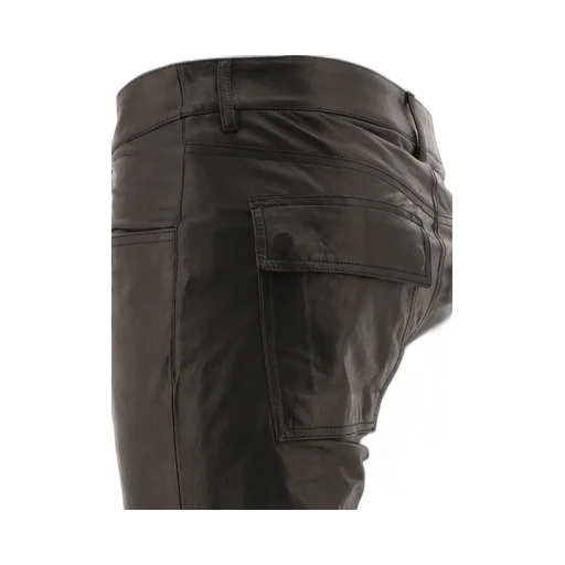 Tyrone Straight-Leg Leather Trousers