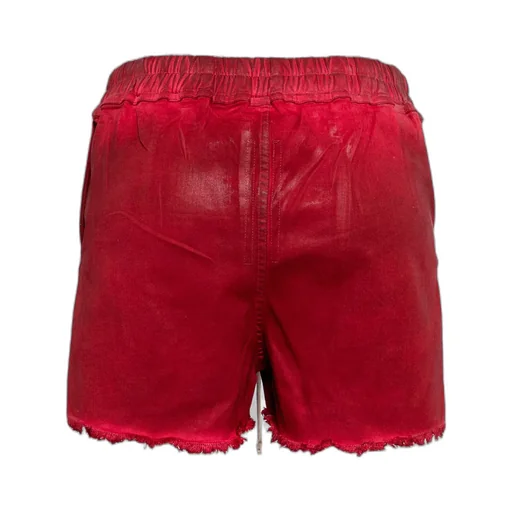 Side-Slit Denim Shorts