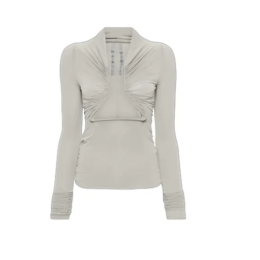 Prong-Detail Cut-Out Blouse