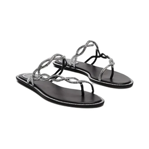 Embellished Slip-On Sandals