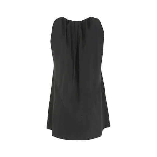 Draped-Neck Sleeveless Top