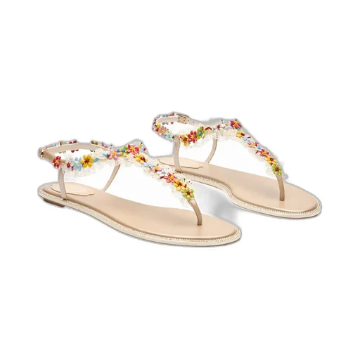 Round Toe Flat Sandals