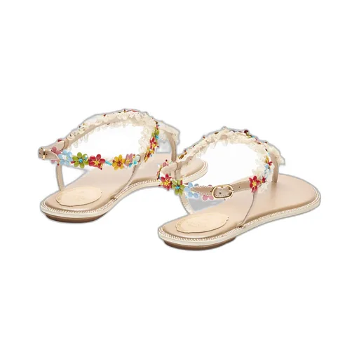 Round Toe Flat Sandals