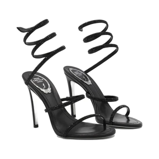 Strass Spiral Sandals