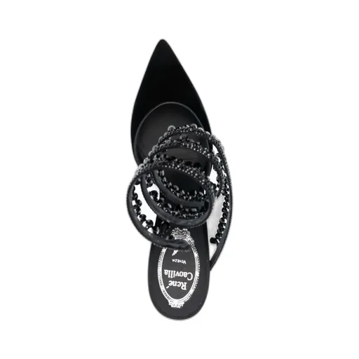 Velvet Chandelier Slingback Sandals