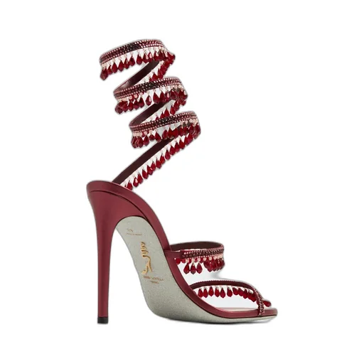Bead-Embellished 100Mm Sandals