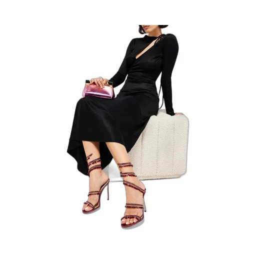 Bead-Embellished 100Mm Sandals
