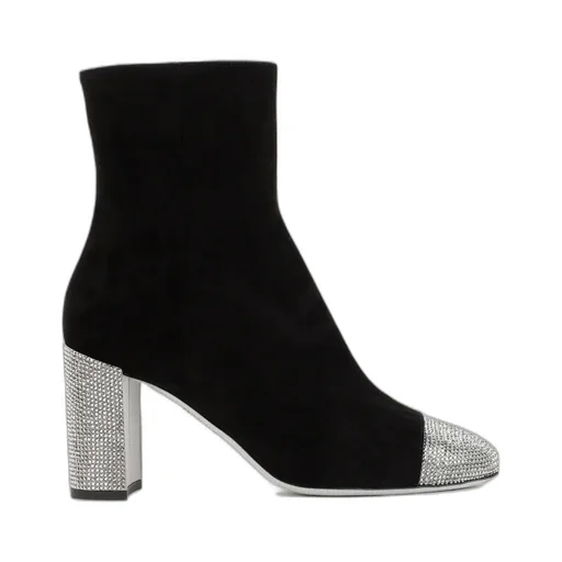 Embellished Pointed Toe Ankle Boots