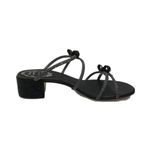 Rhinestone Bow Sandals