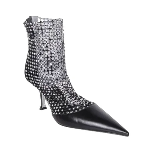 Embellished Pointed-Toe Pumps