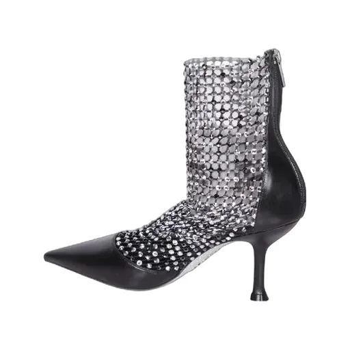 Embellished Pointed-Toe Pumps