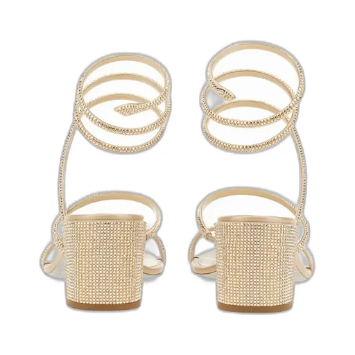 Cleo Ankle Strap Embellished Sandals