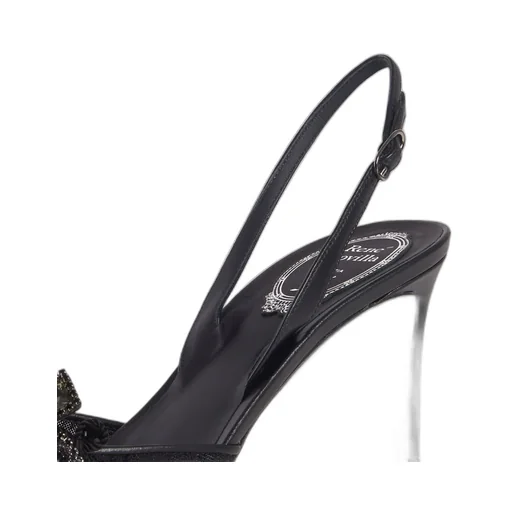 High-Heeled Shoes With Diamond Tips