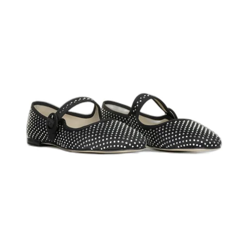 Georgia Crystal-Embellished Mary Janes