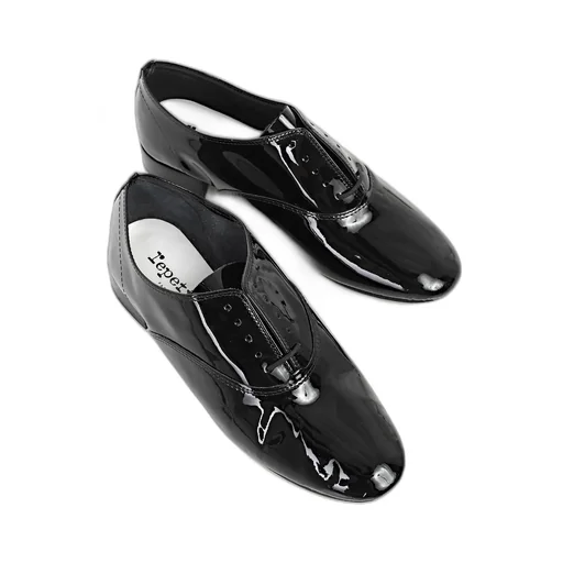 Lacquered Leather Flats