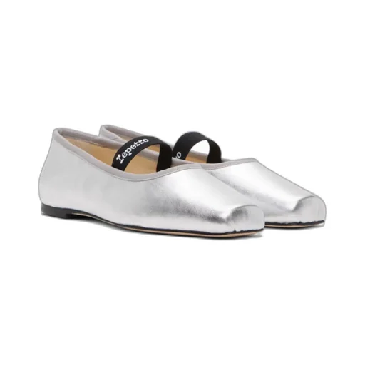 Lisbeth Square-Toe Strap Ballet Flats