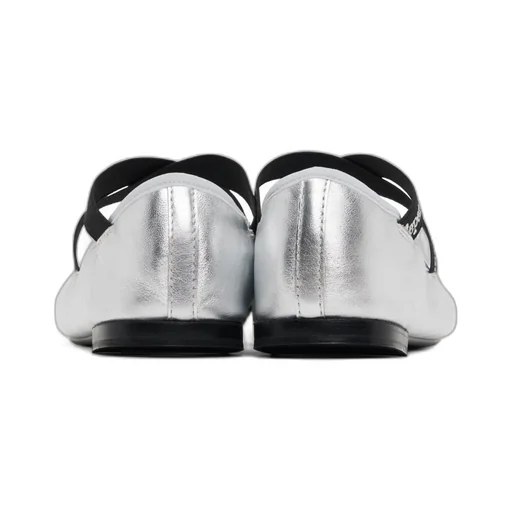 Elastic Detail Ballet Shoes