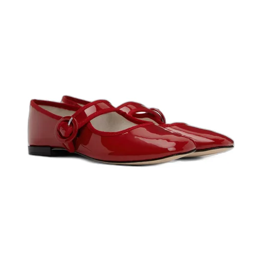 Stretch Detail Mary Jane Shoes
