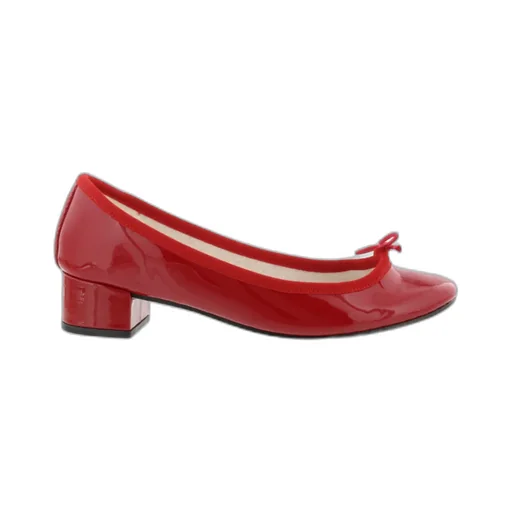 Bow Front Low Heel Pumps