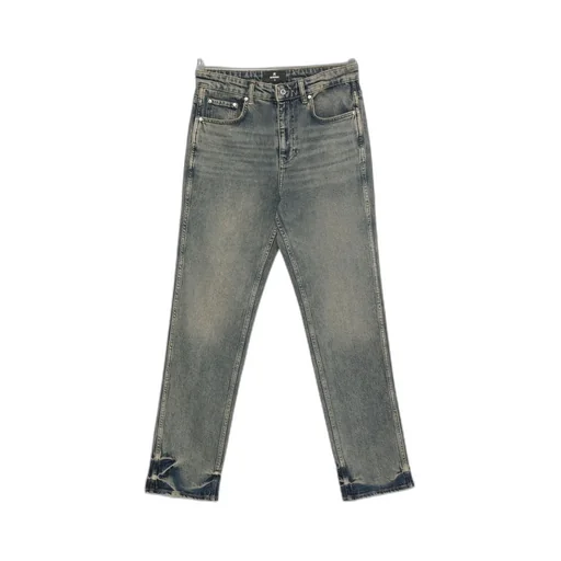 Stretched Straight-Leg Jeans