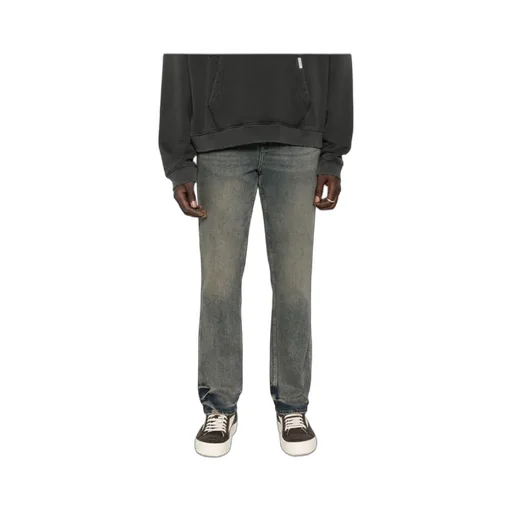 Stretched Straight-Leg Jeans